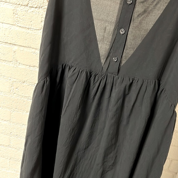 BCBGeneration Sz L Collared Cutout Babydoll Dress - Picture 5 of 9